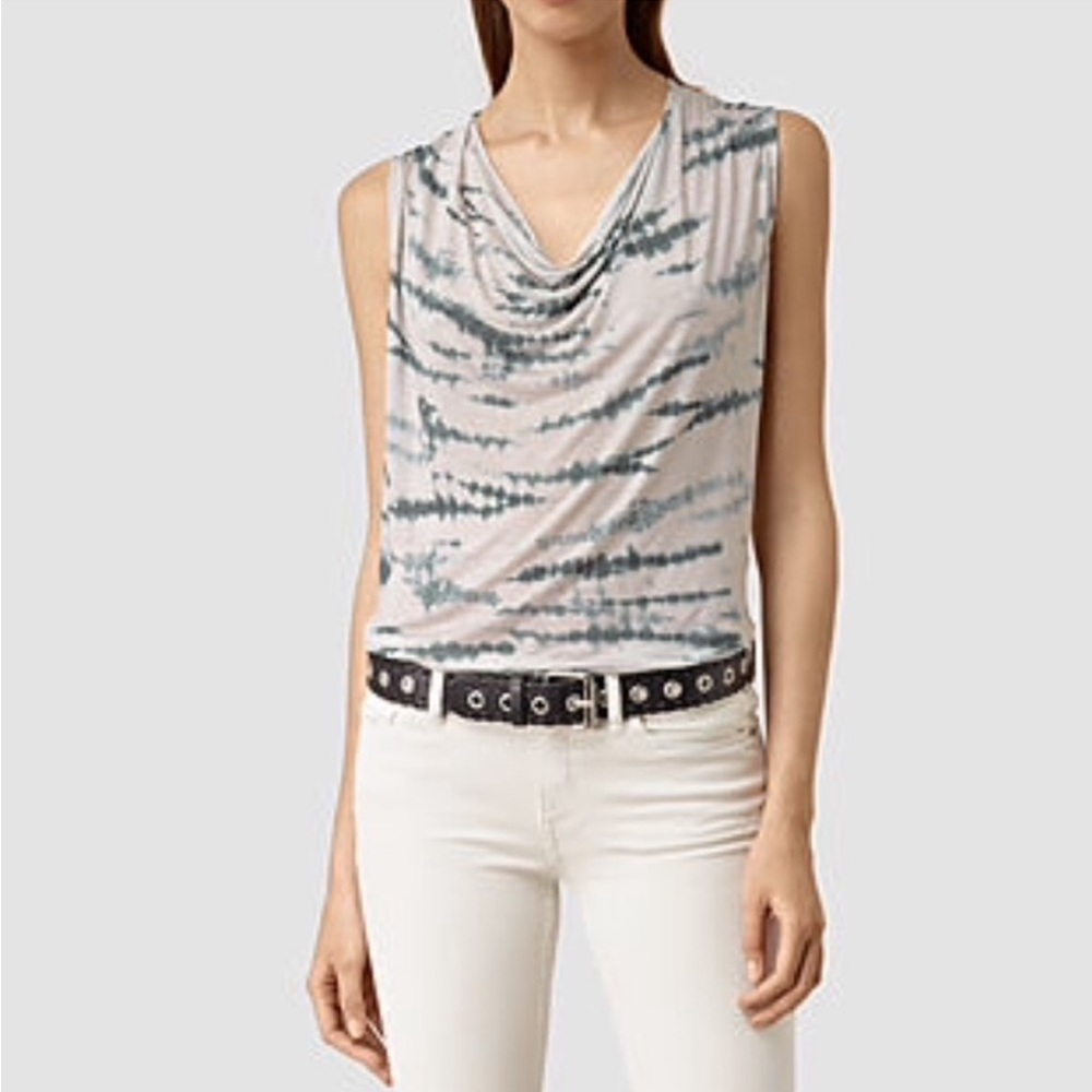 All Saints “Amei” Tie Dye Top, Size S